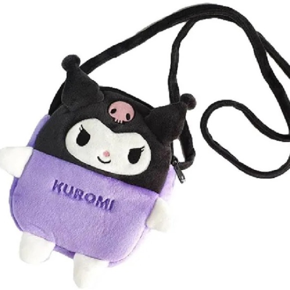 Sanrio Kuromi plush crossbody bag!